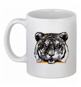 Чашка керамическая Тигр рамка Чашка керамическая Тигр рамка