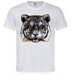 Чоловіча футболка Тигр рамка Білий фото