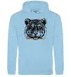 Чоловіча толстовка (худі) Тигр рамка Блакитний фото
