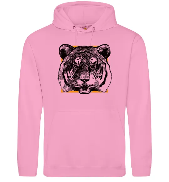Жіноча толстовка (худі) Тигр рамка Рожевий фото