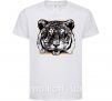 Детская футболка Тигр рамка Белый фото