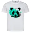 Чоловіча футболка Панда бризки бірюза Білий фото