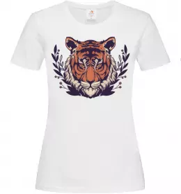 Женская футболка Тигриця й тигреня Лимонный фото