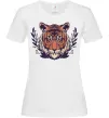 Женская футболка Реалістичний тигр Белый фото