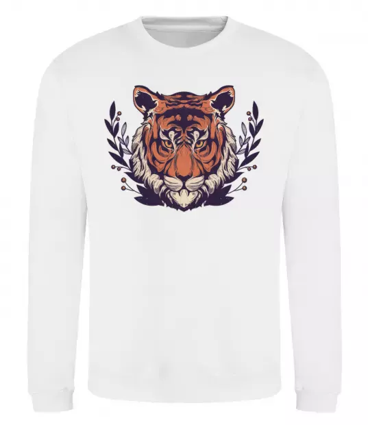 Свитшот Реалістичний тигр Белый фото