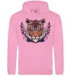 Жіноча толстовка (худі) Реалістичний тигр Рожевий фото