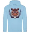Жіноча толстовка (худі) Реалістичний тигр Блакитний фото