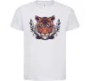 Дитяча футболка Реалістичний тигр Білий фото