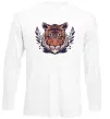 Лонгслив Реалістичний тигр Белый фото