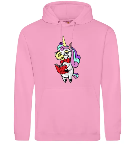 Мужская толстовка (худи) Єдиноріг математик Розовый фото