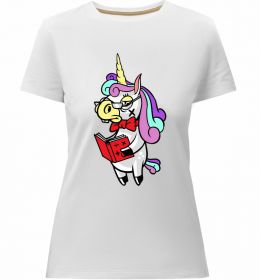 Женская премиум футболка Єдиноріг математик