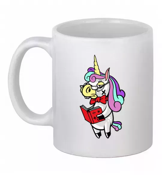 Чашка керамічна Єдиноріг математик Білий фото