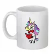 Чашка керамічна Єдиноріг математик Білий фото