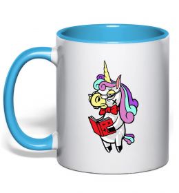 Чашка с цветной ручкой Єдиноріг математик