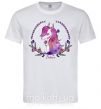 Мужская футболка Believe unicorn Белый фото