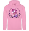 Женская толстовка (худи) Believe unicorn Розовый фото