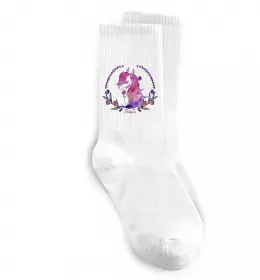 Носки Cute unicorn Белый фото