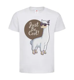 Детская футболка Just be cool Белый фото