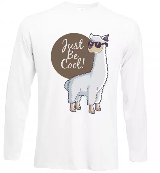 Лонгслив Just be cool Белый фото