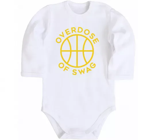 Детский боди Overdose of swag Белый фото