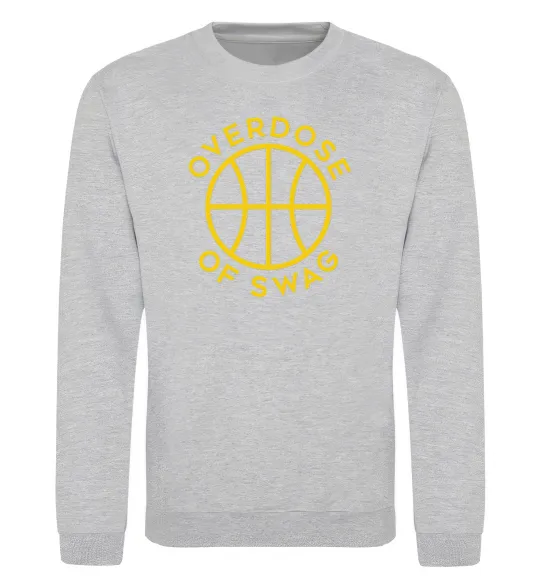 Свитшот Overdose of swag Серый меланж фото