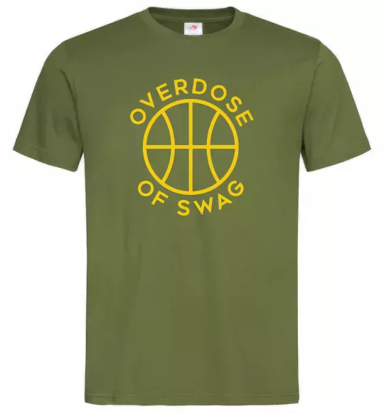 Чоловіча футболка Overdose of swag Оливковий фото