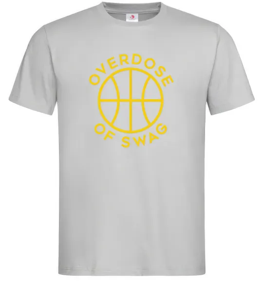Чоловіча футболка Overdose of swag Сірий фото