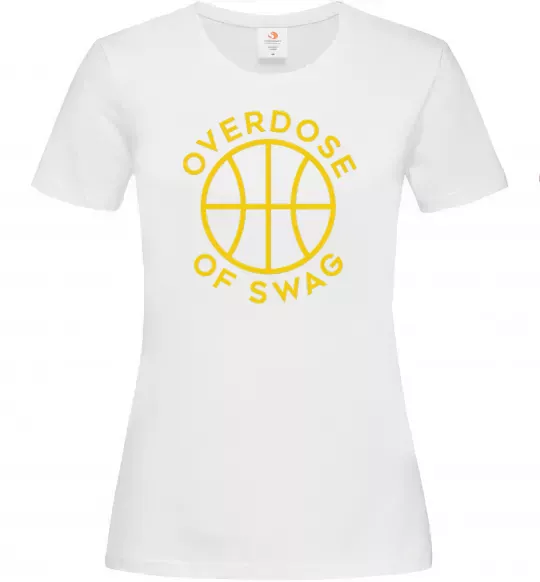 Женская футболка Overdose of swag Белый фото