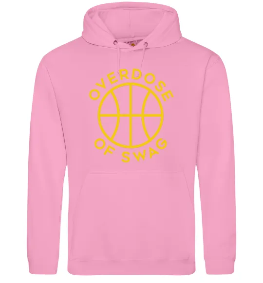 Мужская толстовка (худи) Overdose of swag Розовый фото
