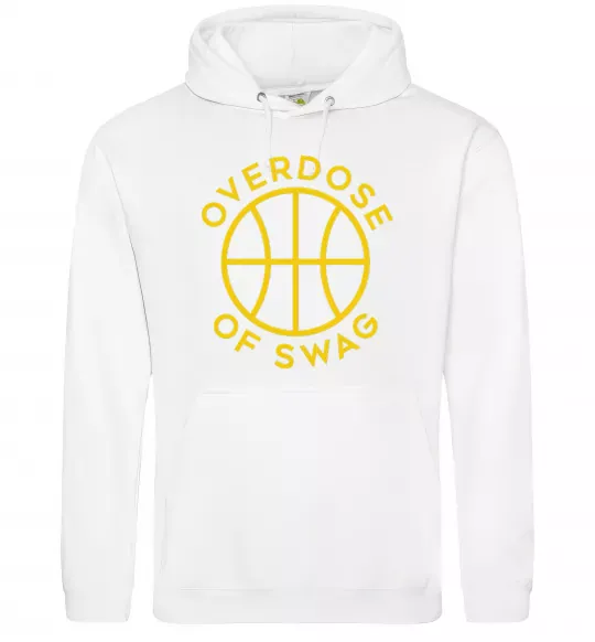 Мужская толстовка (худи) Overdose of swag Белый фото