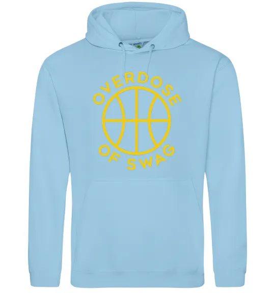 Мужская толстовка (худи) Overdose of swag Голубой фото
