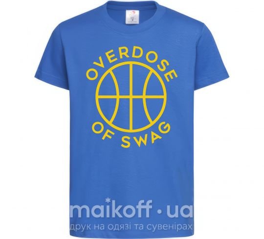 Детская футболка Overdose of swag Ярко-синий фото