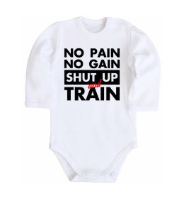Детский боди No pain no gain shut up and train