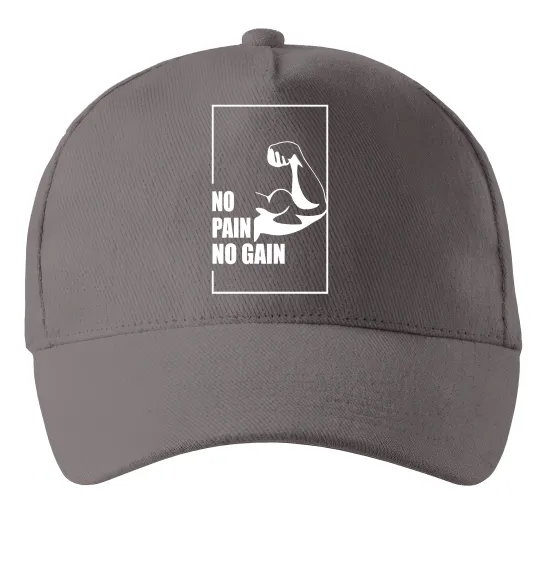 Кепка Stay strong no pain no gain Серый фото
