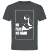Чоловіча футболка Stay strong no pain no gain Графіт фото