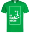 Чоловіча футболка Stay strong no pain no gain Зелений фото