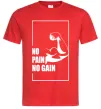 Чоловіча футболка Stay strong no pain no gain Червоний фото
