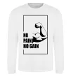 Світшот Stay strong no pain no gain Білий фото