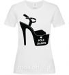 Жіноча футболка Pole dance shoes Білий фото