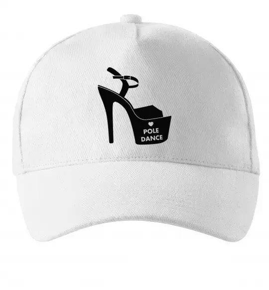 Кепка Pole dance shoes Белый фото