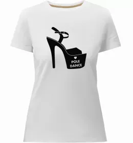 Женская премиум футболка Just pole it Белый фото