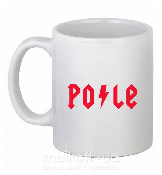 Чашка керамічна Po-le Білий фото