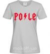 Женская футболка Po-le Серый фото