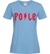 Жіноча футболка Po-le Блакитний фото
