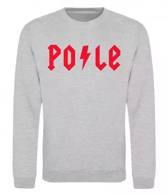 Світшот Po-le Сірий меланж фото