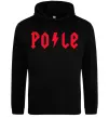 Женская толстовка (худи) Po-le Черный фото