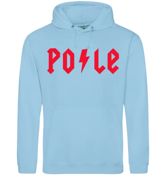Женская толстовка (худи) Po-le Голубой фото
