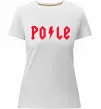 Женская премиум футболка Po-le Белый фото