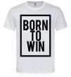 Чоловіча футболка Born to win Білий фото