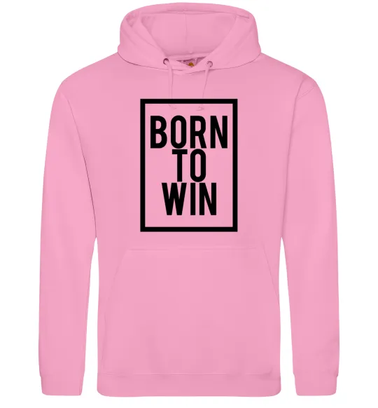 Мужская толстовка (худи) Born to win Розовый фото